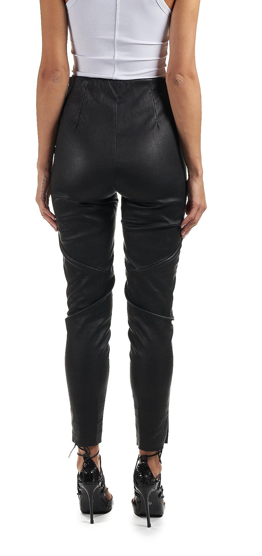 DANIELE BASTA LEATHER AND SILVER JACKET 